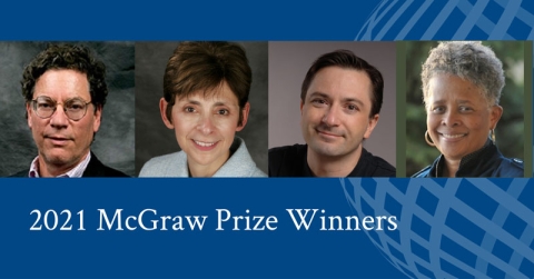 Headshots of the 2021 McGraw Prize Winners